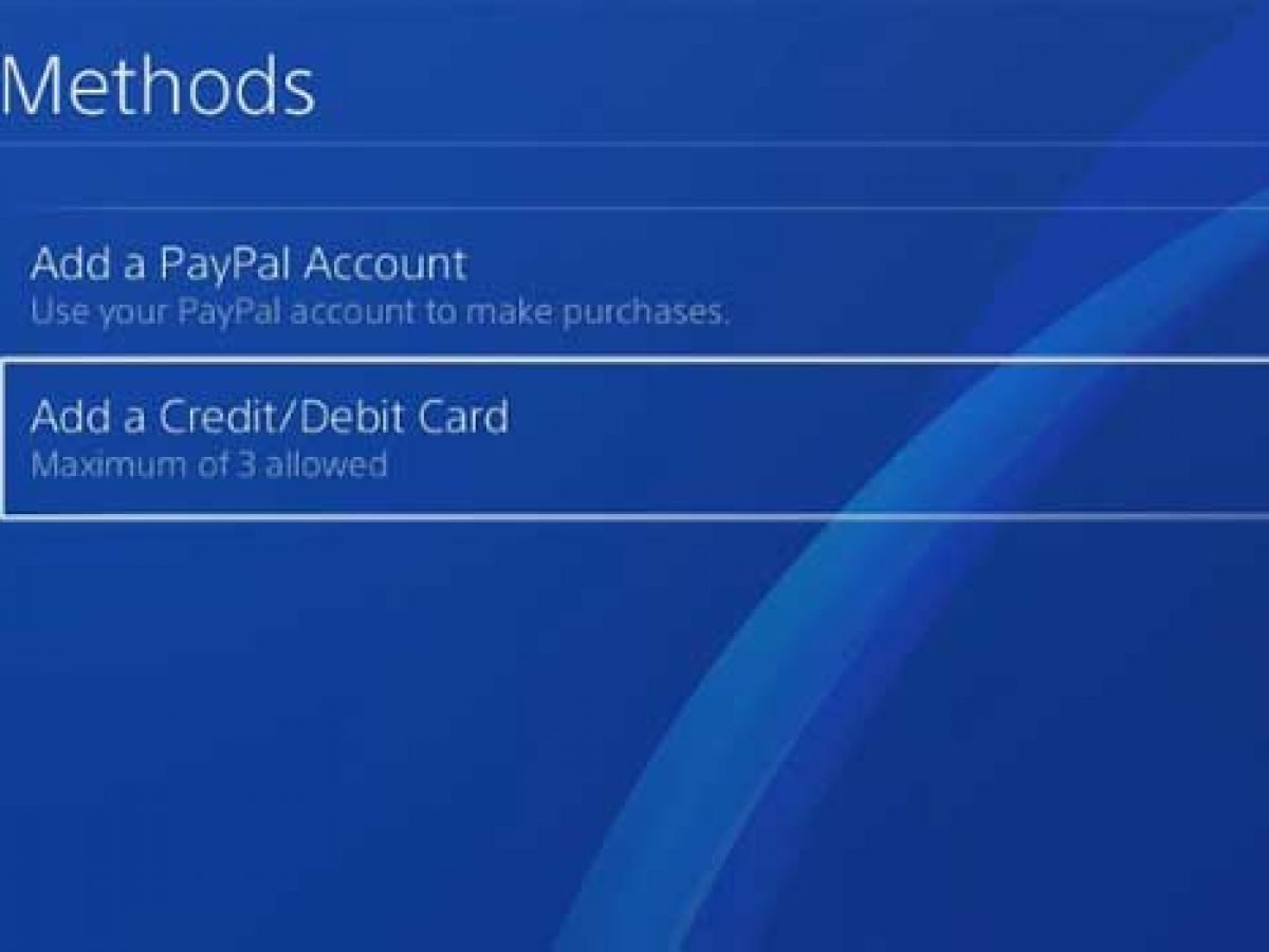 How To Add Or Remove Credit Card And Billing Information On Ps4 Gamepur