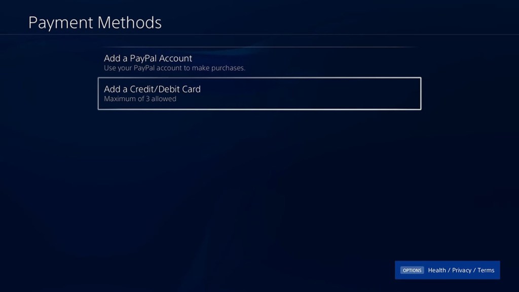 How to manage PlayStation Store payment options