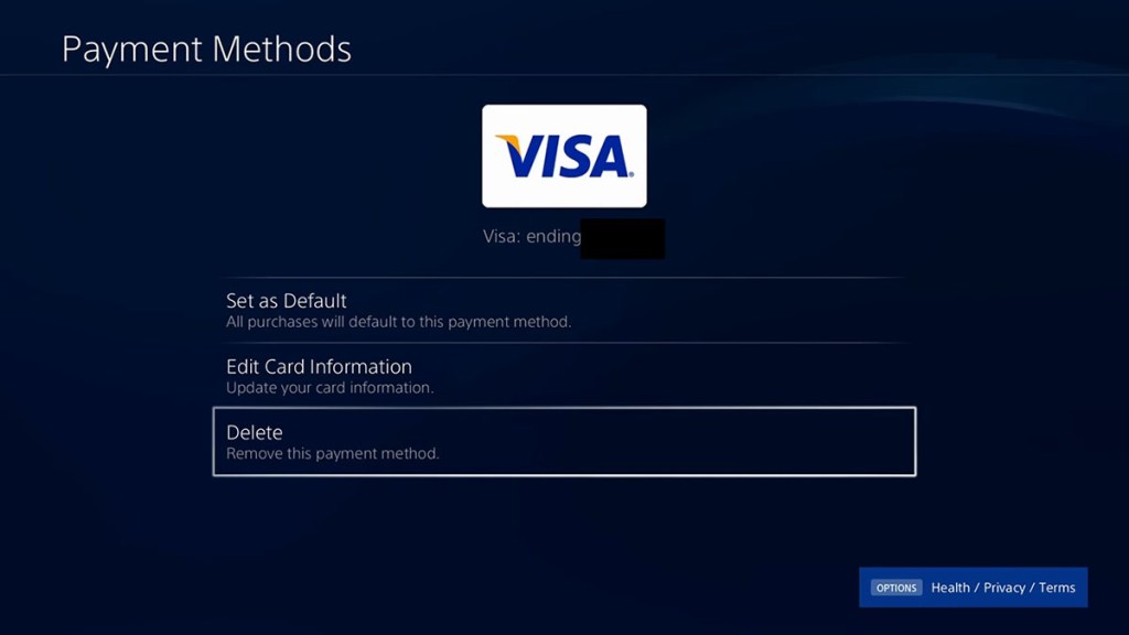 How to Add/Remove Credit Card/PayPal on PS4 