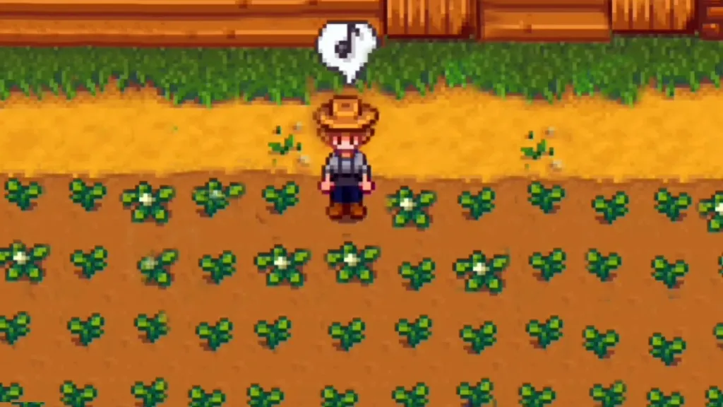 Stardew Valley emote showing a musical note