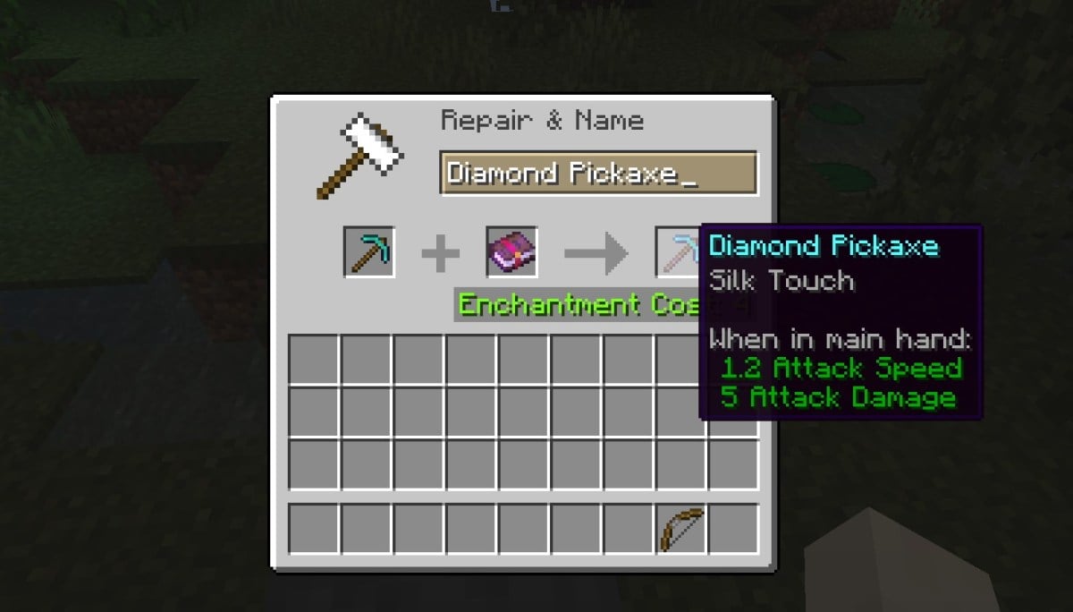 Silk Touch Enchantment in Minecraft