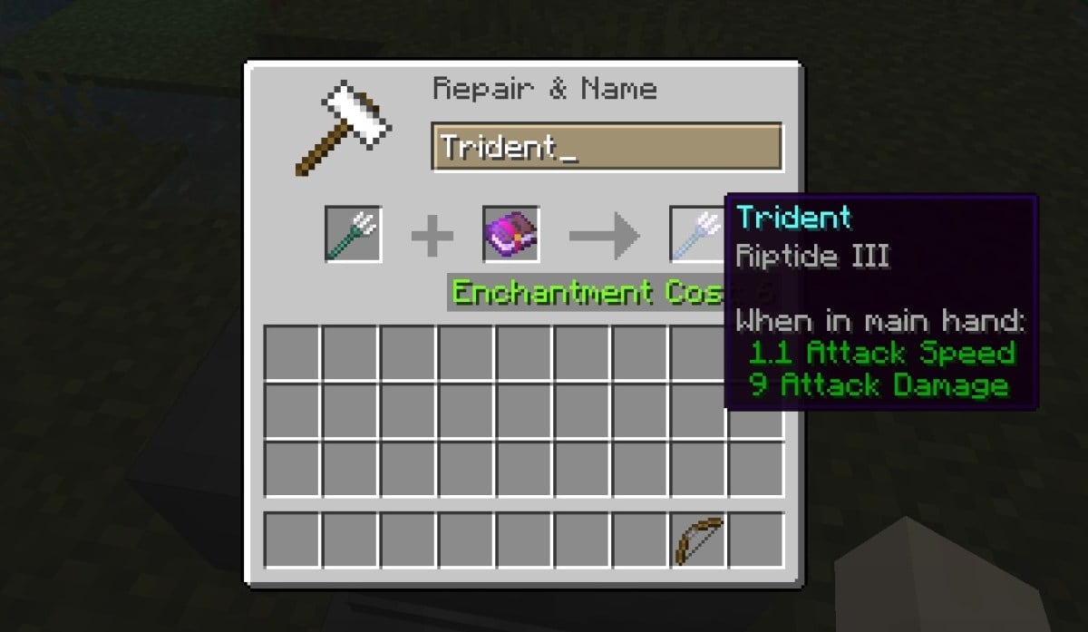 Riptide Enchantment in Minecraft