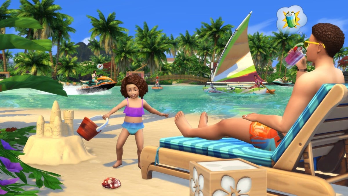 Sims 4 Island Living Beach