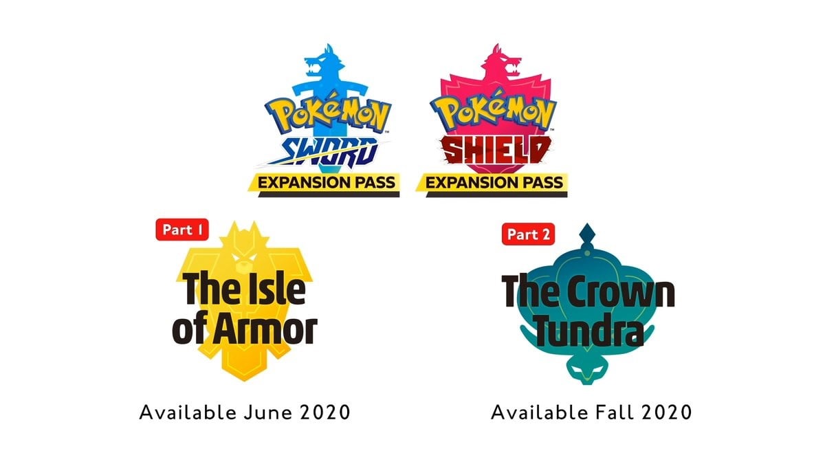 Pokemon logos on a white background