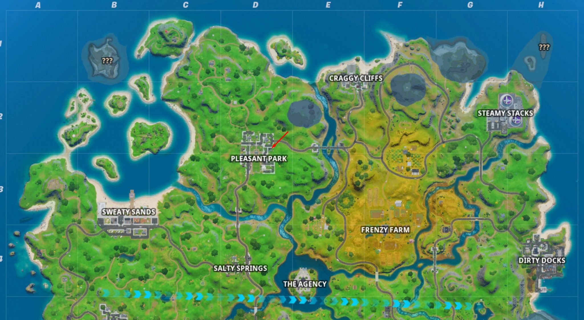 How to access the secret underground base at Pleasant Park in Fortnite ...