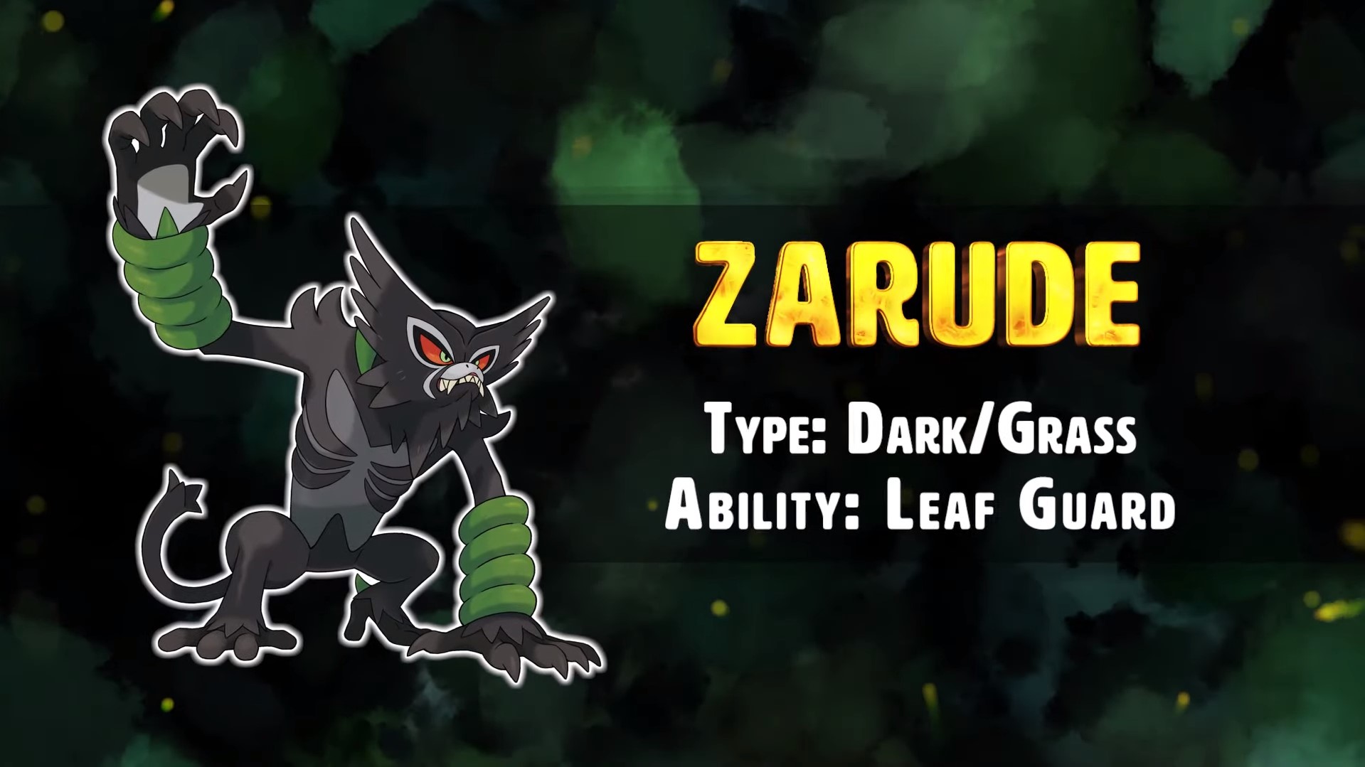 SPOILERS! - New Mythical Pokemon Zarude, the Rogue Monkey Pokémon