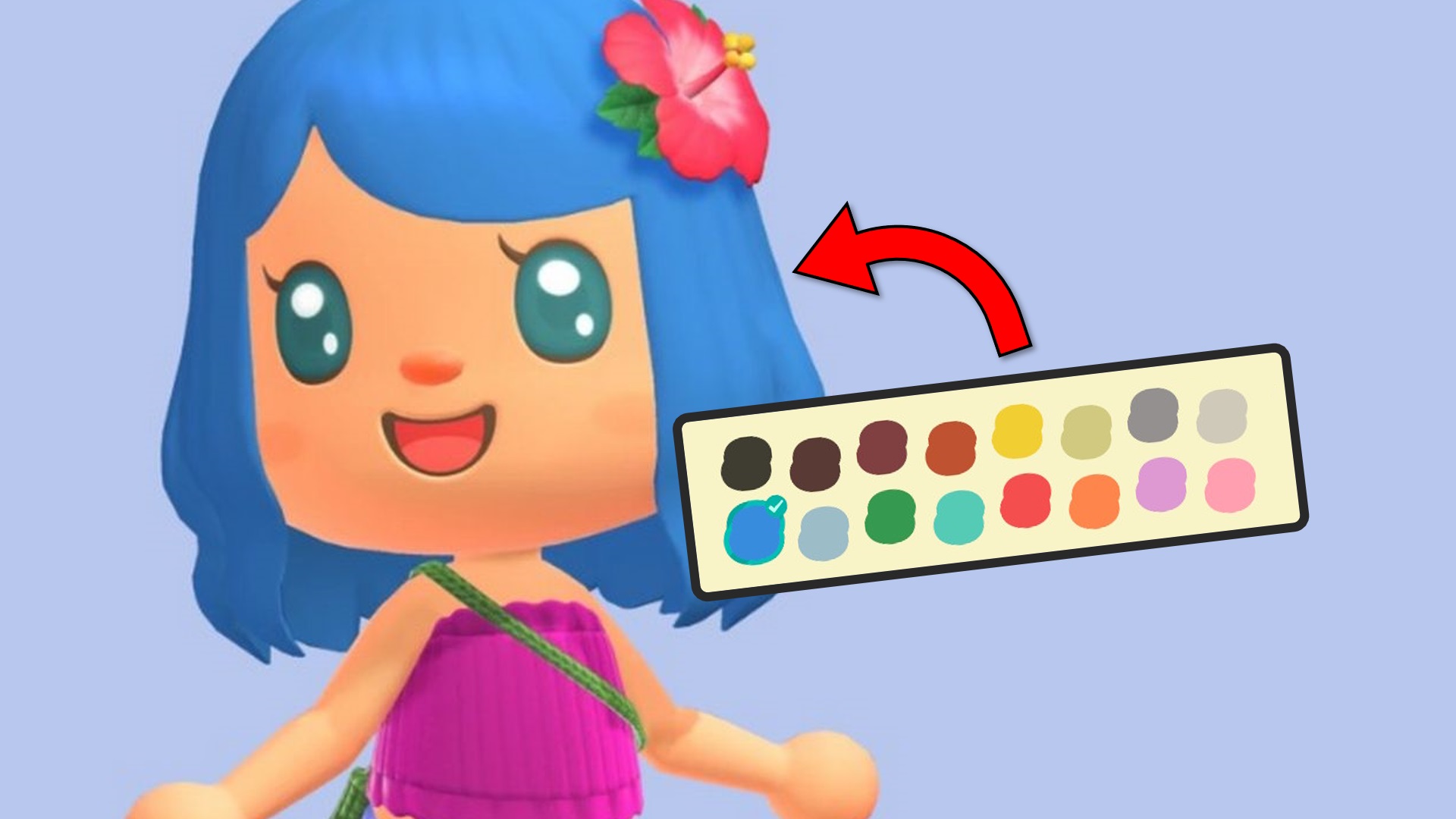 How to dye your hair unnatural colors in Animal Crossing: New Horizons