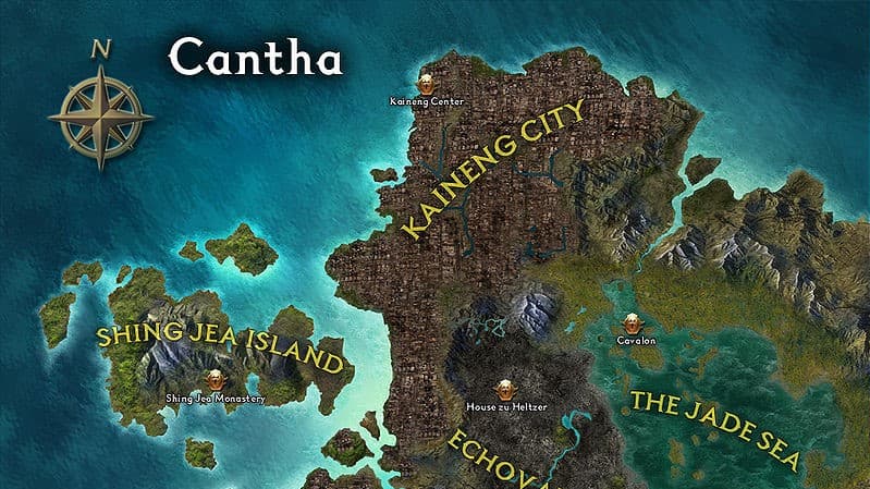 Map of Cantha from GW Factions