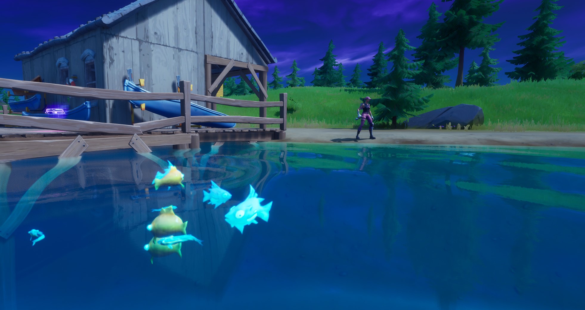 How to catch fish with explosives in Fortnite Chapter 2 ...