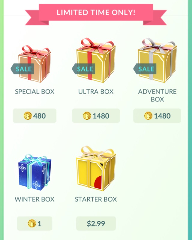 Limited Time Boxes