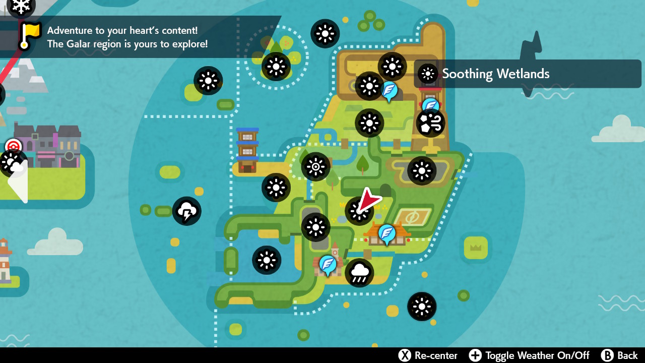 Chart shows the dates to change your Switch to manipulate weather patterns  in Pokemon Sword/Shield