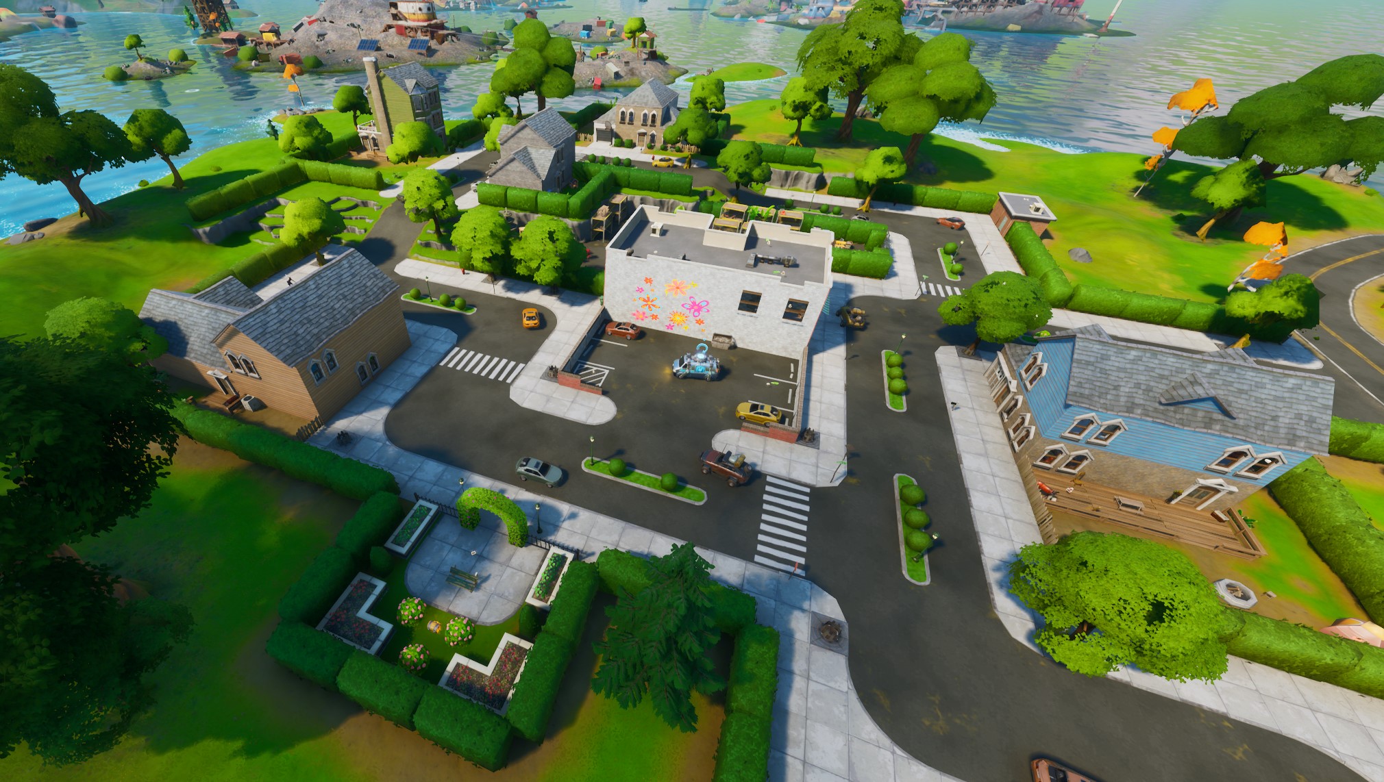 Where to search seven chests or ammo boxes at Holly Hedges in Fortnite