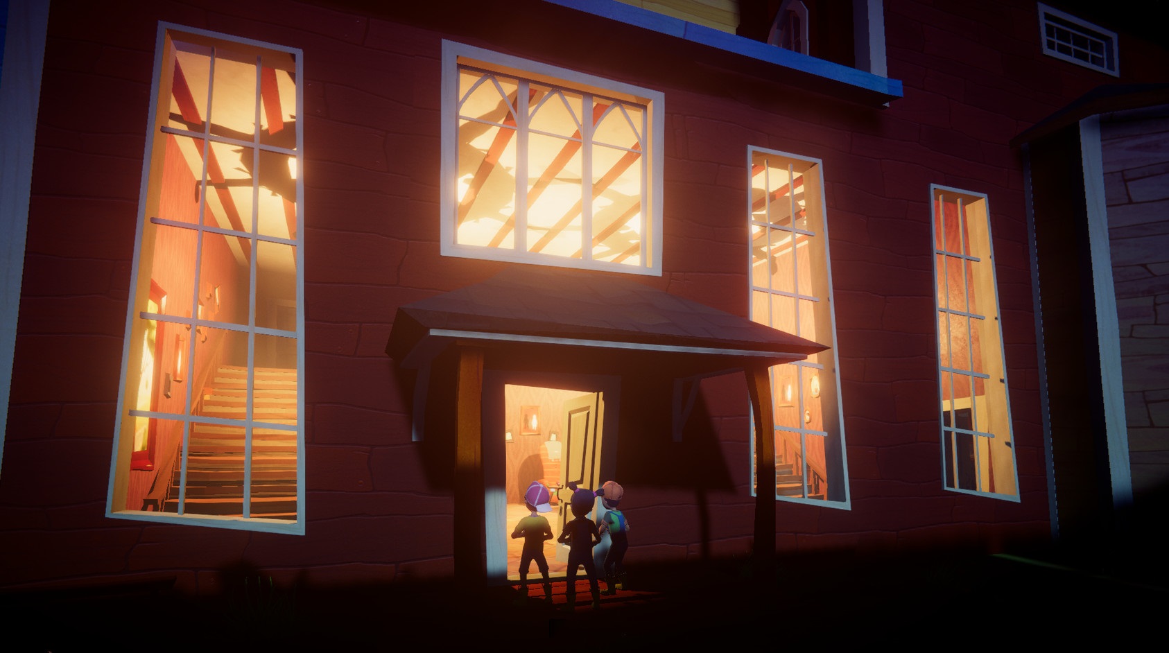 Secret neighbor social deduction deception