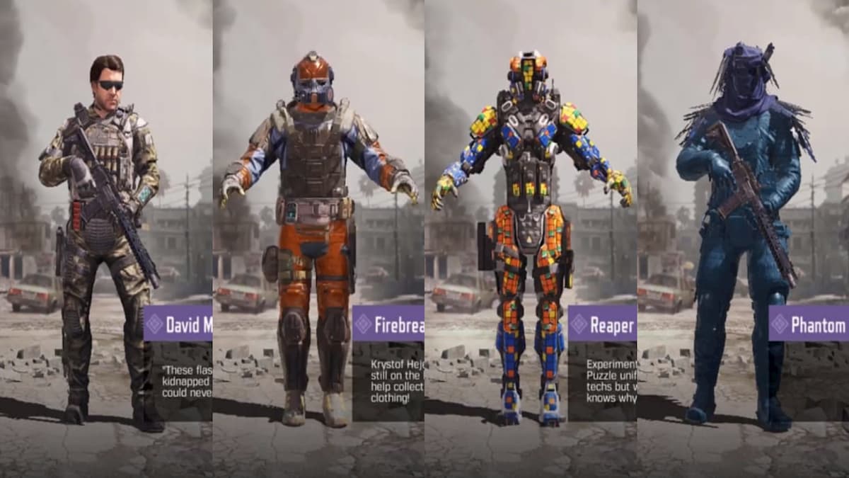 All characters in Call of Duty Mobile