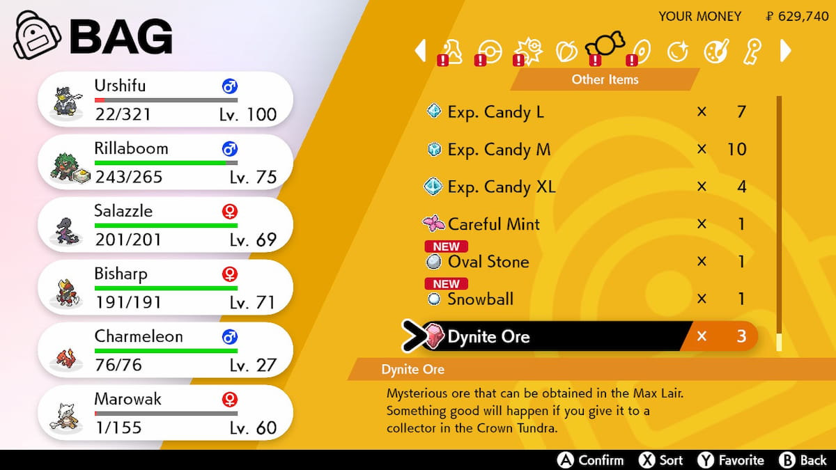 How to get more Dynite Ore in Pokémon Sword and Shield's Crown Tundra ...