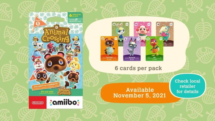 Amiibo cards Series 5 Animal Crossing