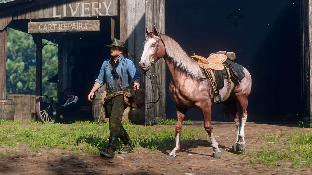 RDR2 Cowboy and horse