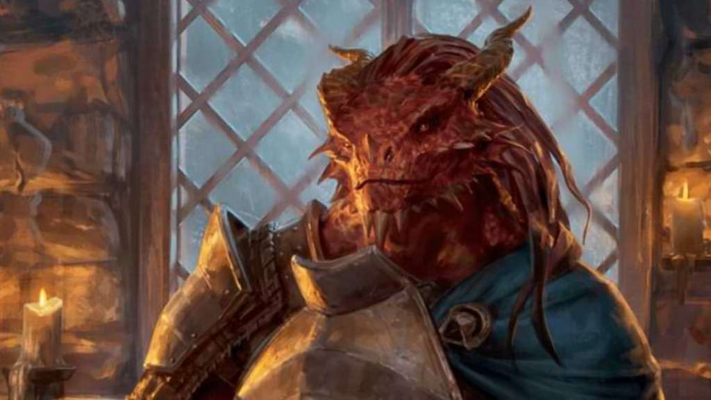 Chromatic Dragonborn Paladin in Dungeons & Dragons