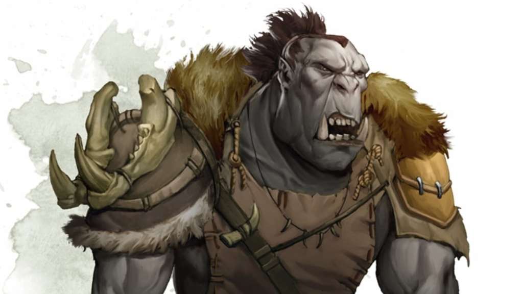 Orc barbarian in Dungeons & Dragons 5E