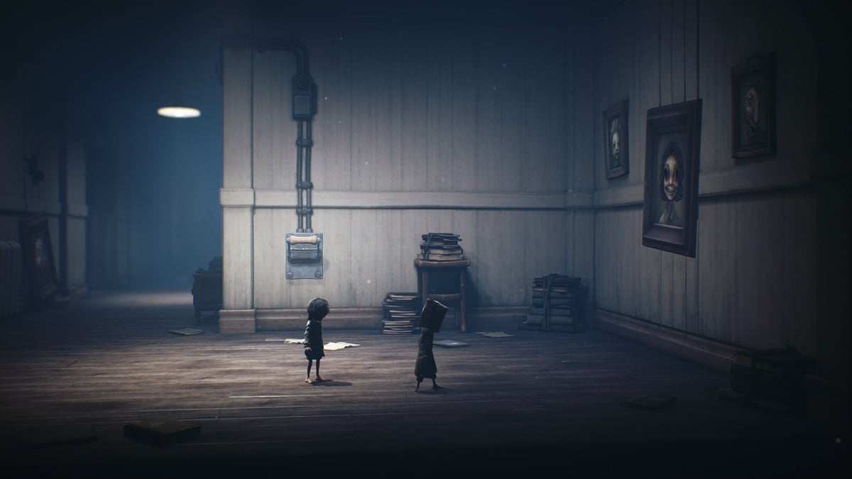  How to complete the school pictures with no eyes puzzle in Little Nightmares II 
