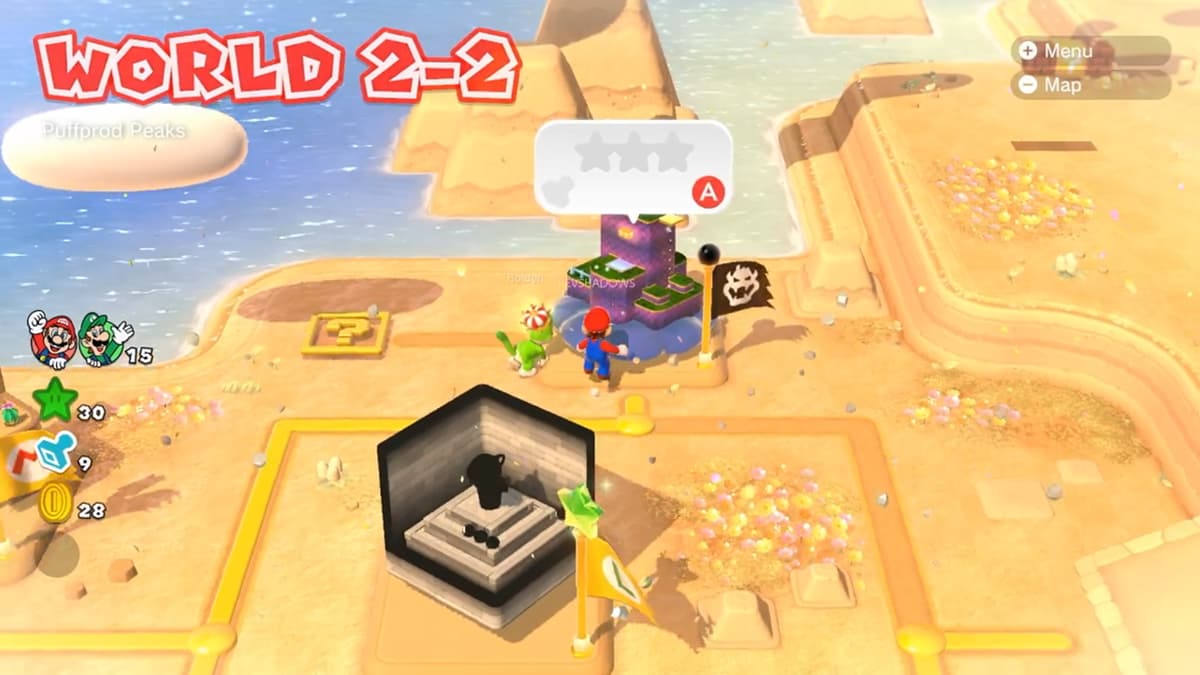 Super Mario 3D World Green Star and Stamp locations guide