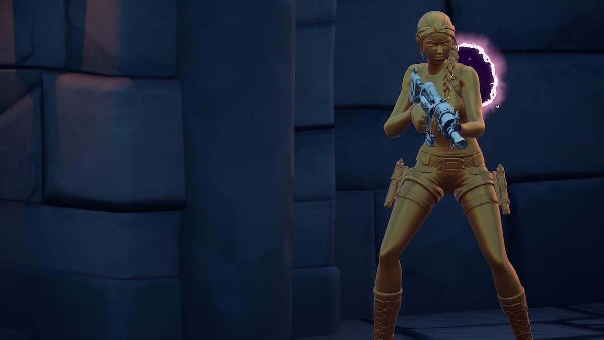 How To Get The Lara Croft Gold Anniversary Skin In Fortnite Gamepur