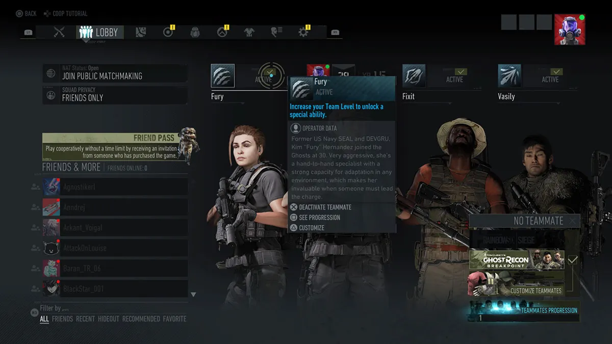  How to customize your teammates in Ghost Recon: Breakpoint 