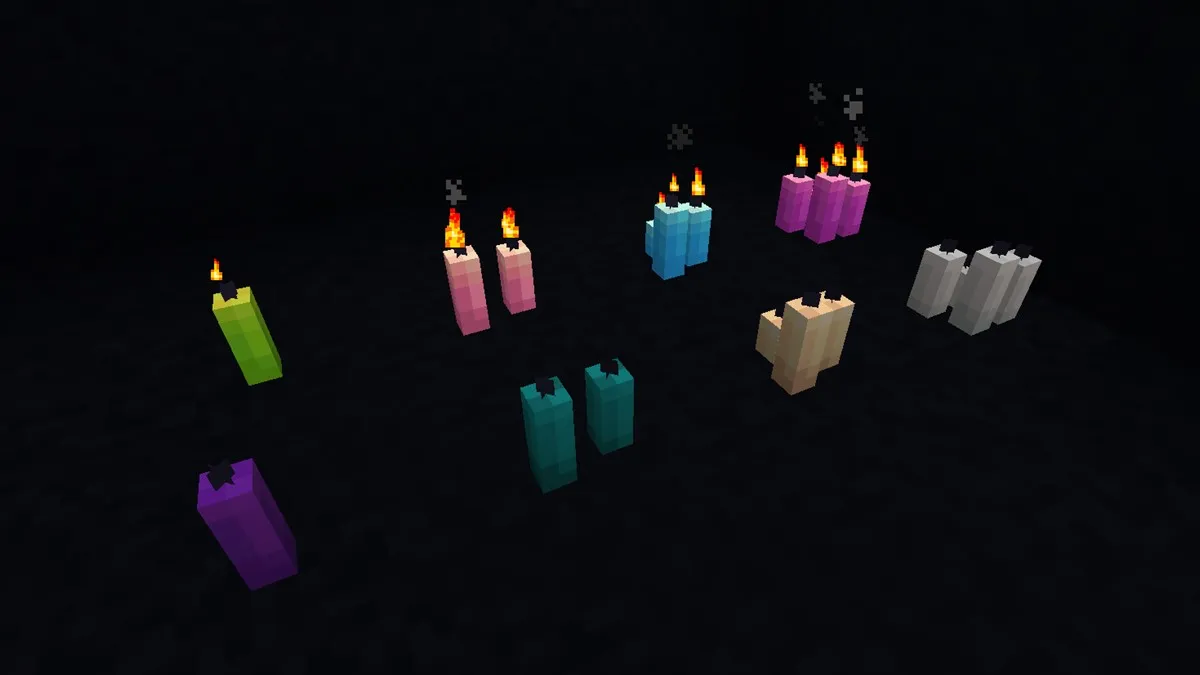 Minecraft candles