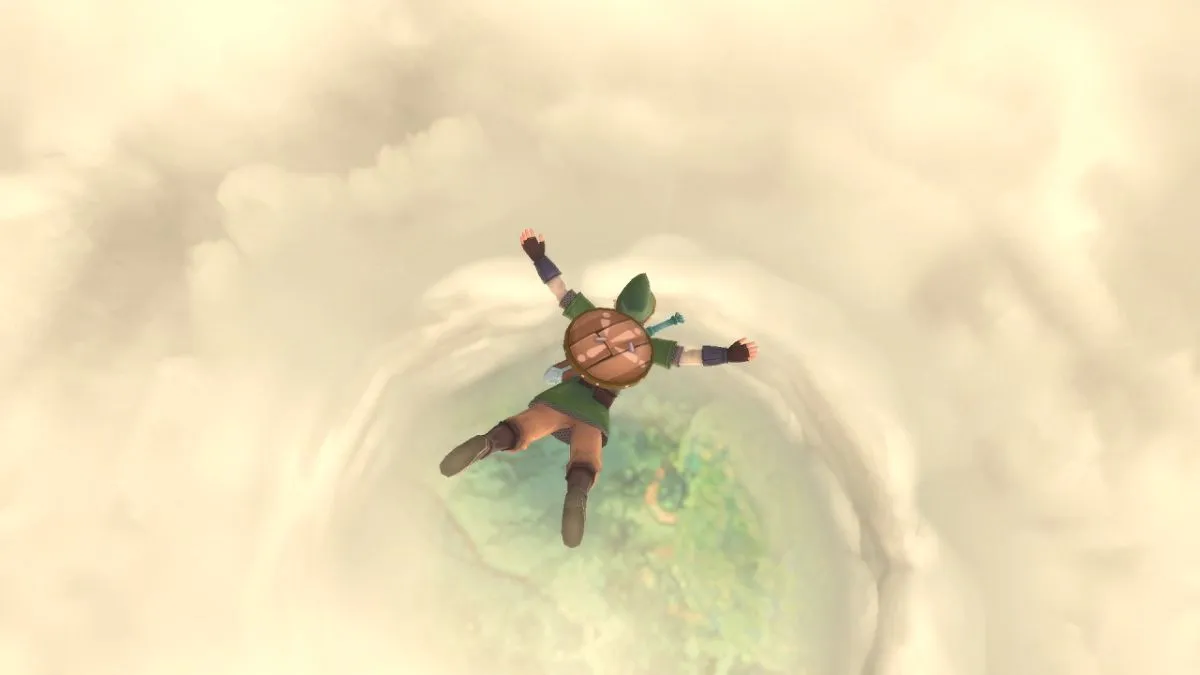  How to land from the air in The Legend of Zelda: Skyward Sword HD 