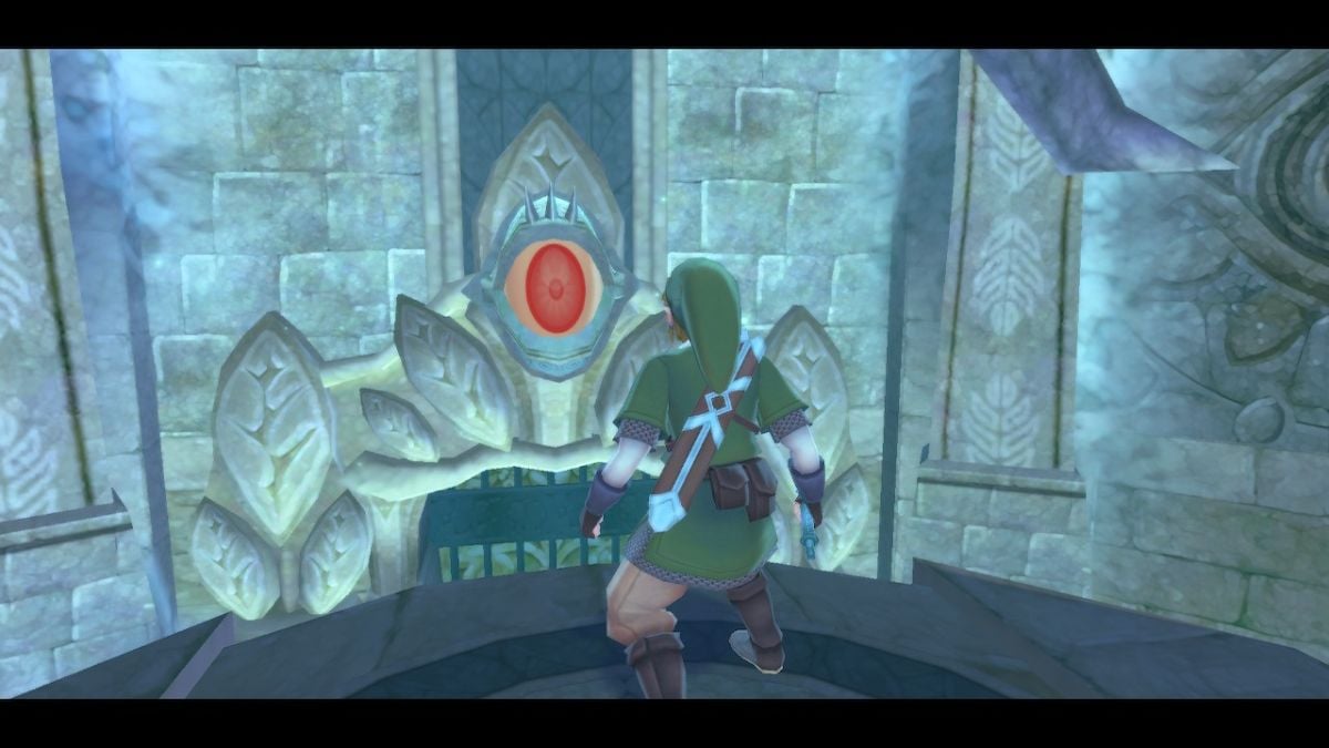  The Legend of Zelda: Skyward Sword HD: How to get past the eye in Skyview Temple 