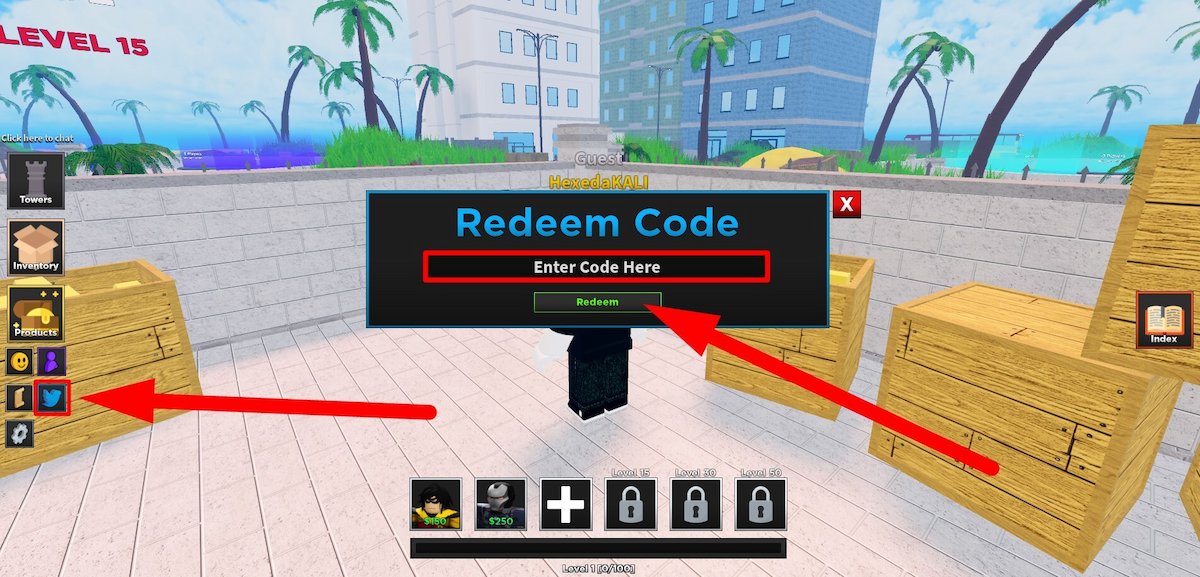 How To Redeem Codes In Tower Defense Simulator