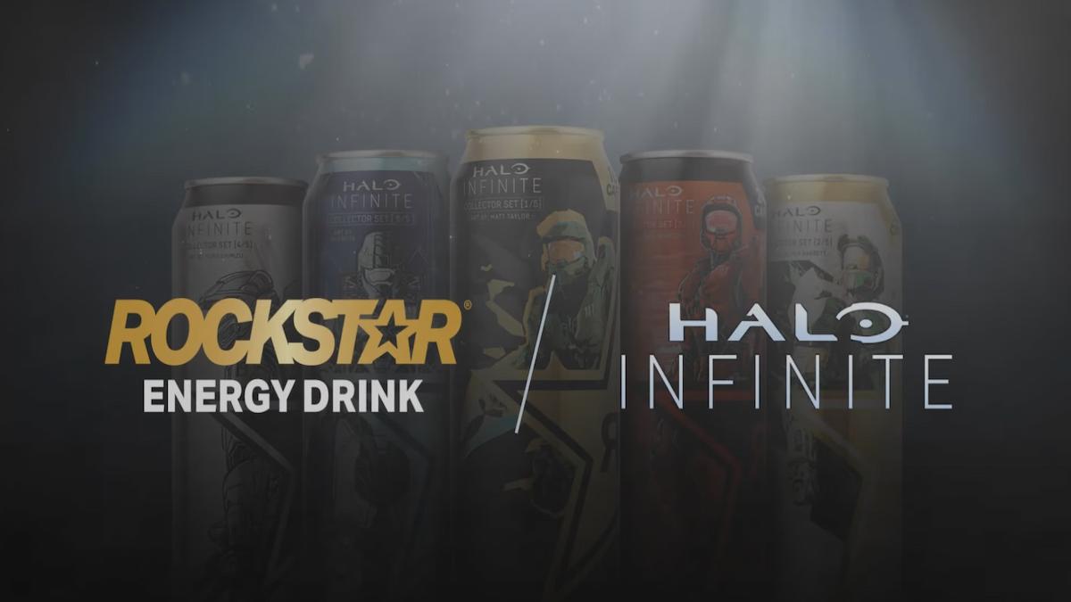 Halo Infinite and Rockstar Energy Drink promotion