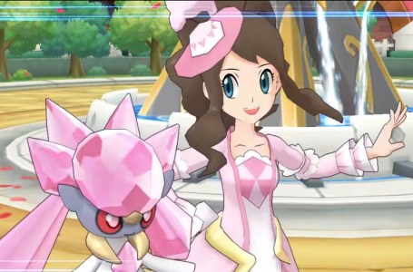 Special Costume Sync Pair Hilda and Mega Diancie moves in Pokémon Masters EX 