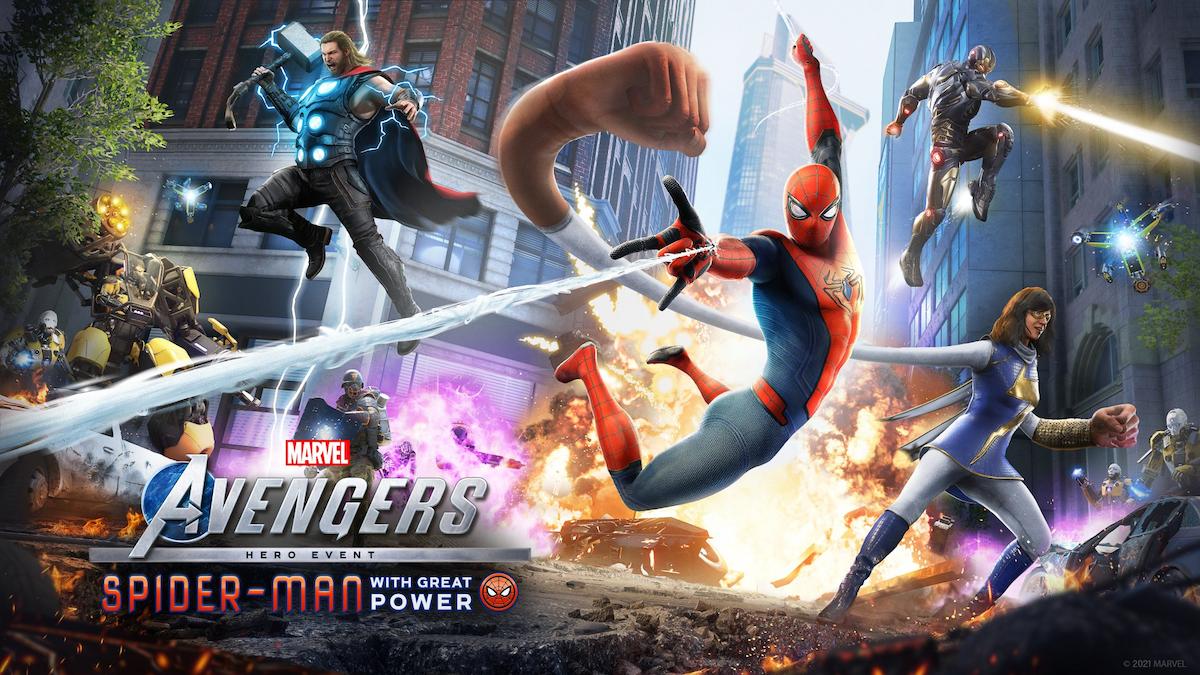 Promo art of Spider Man in Marvel's Avengers