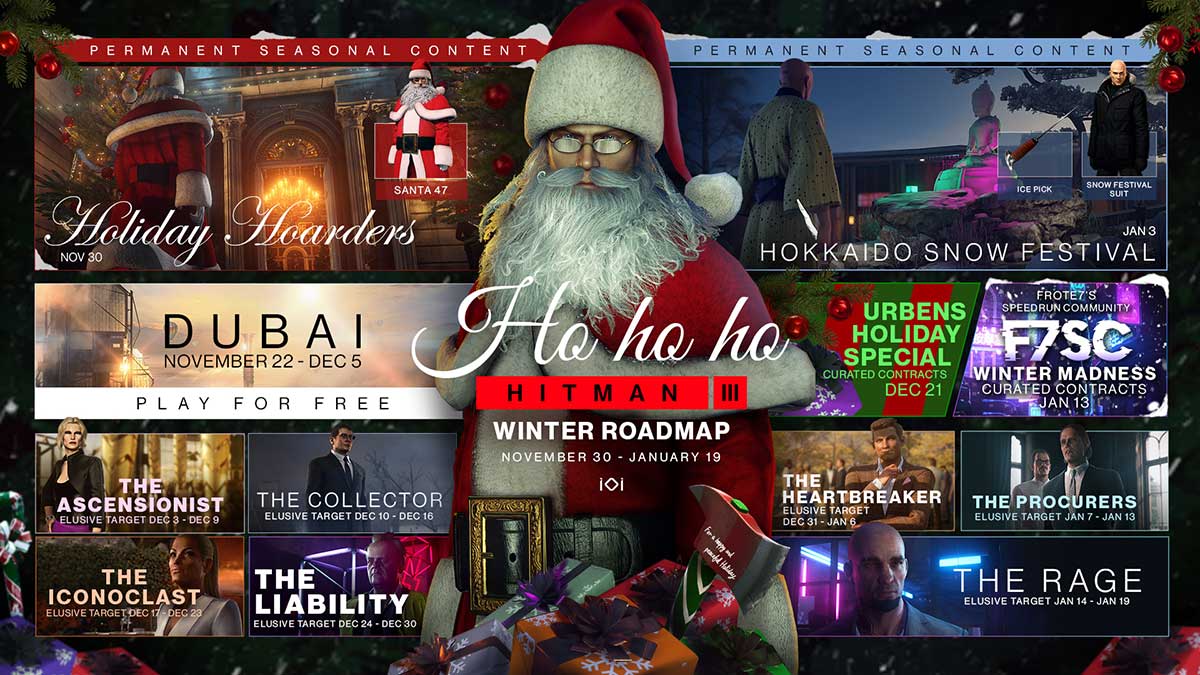 hitman-3-winter-roadmap-new-elusive-targets-revisited,-new-permanent-mission,-and-more