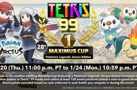  Tetris 99’s 28th Maximus Cup will feature a Pokémon Legends: Arceus theme 