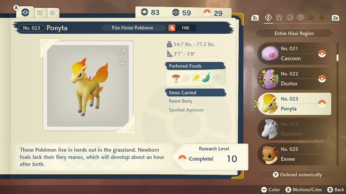 Best nature for Ponyta and Rapidash in Pokémon Legends: Arceus - Gamepur
