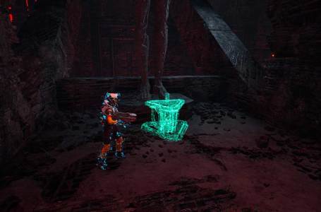  What are the green hologram pedestals in Returnal? 