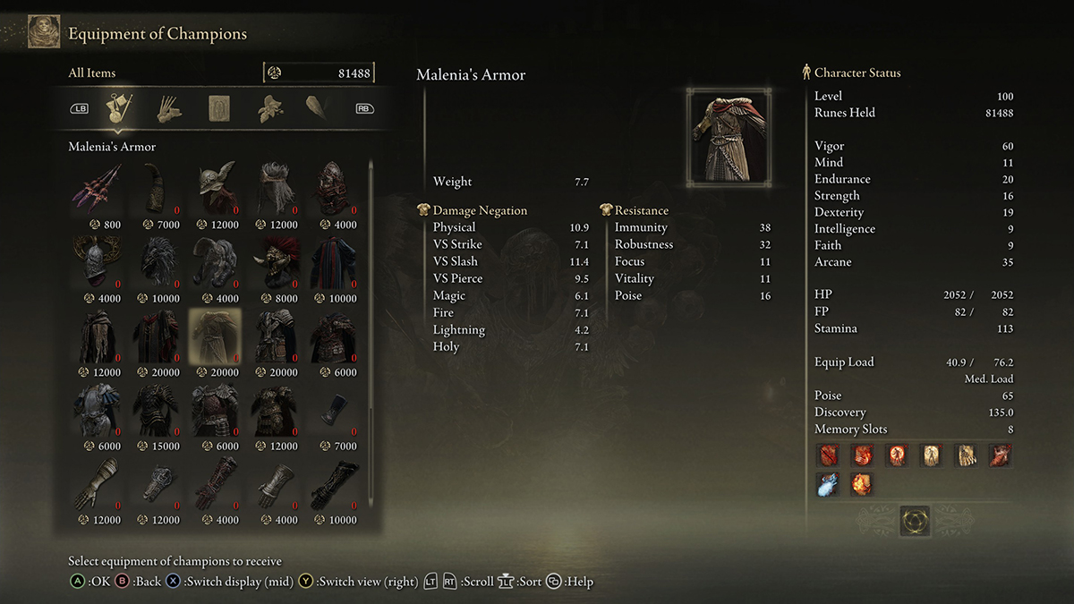 Where to buy boss armor sets in Elden Ring Gamepur