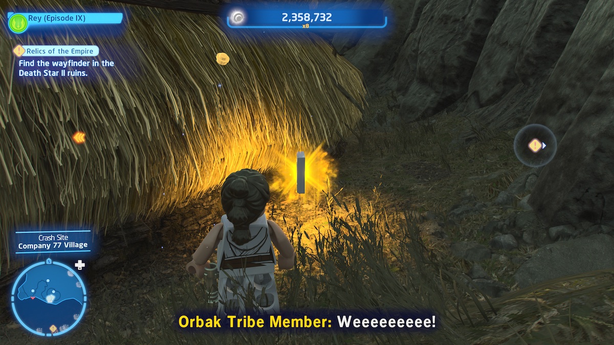 How to get the Datacard at Crash Site on Kef Bir in Lego Star Wars The