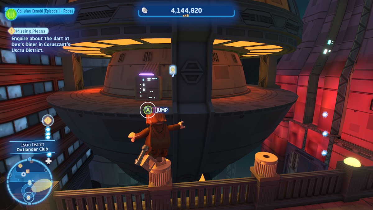 How to get the Datacard in the Uscru District on Coruscant in Lego Star