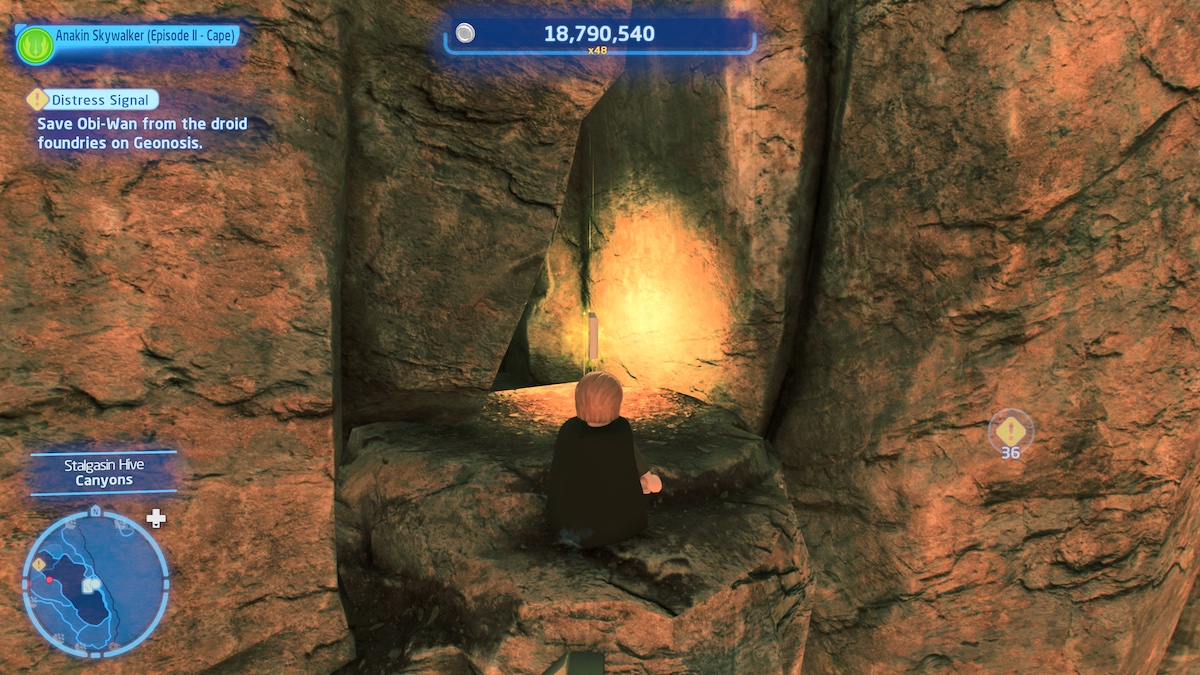 How to get the Datacard in Stalgasin Hive on Genosis in Lego Star Wars