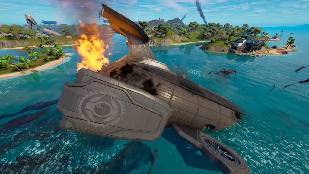 Can you go inside the crashed IO Airship in Fortnite Chapter 3 Season 2