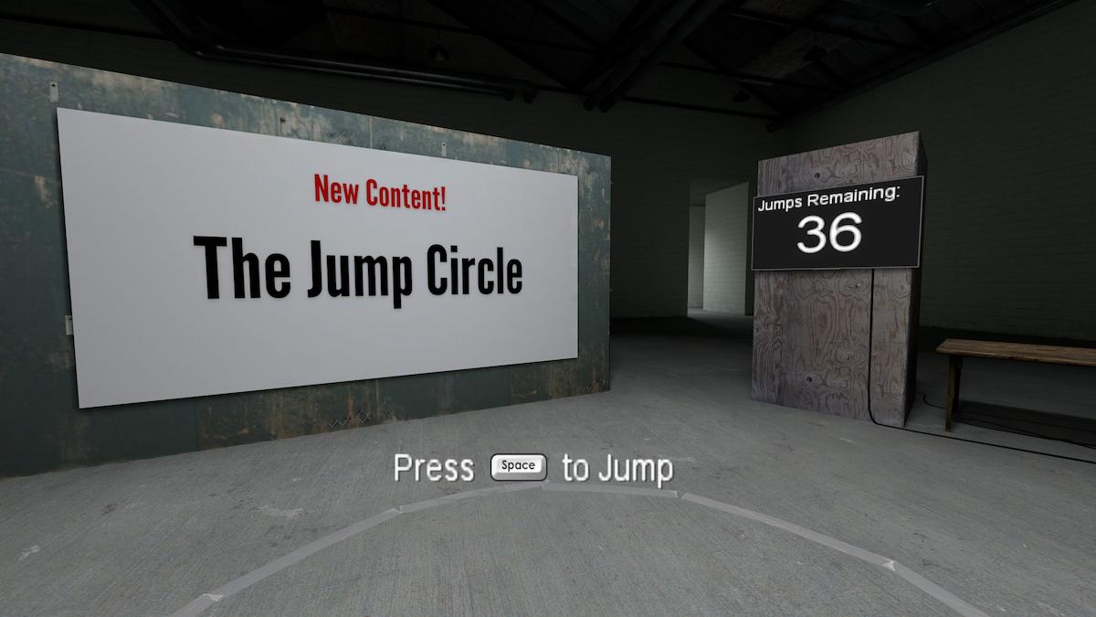 The jump circle from the stanley parable