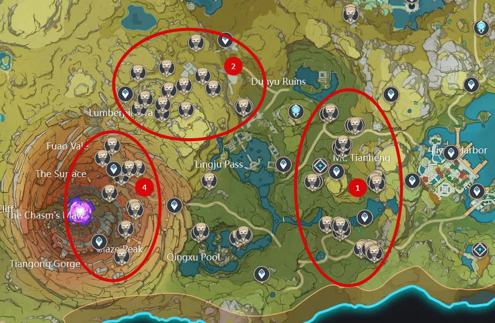 The best place to farm Treasure Hoarder Insignias in Genshin Impact