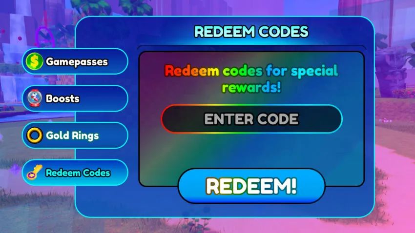Sonic Speed Simulator - How To Enter Codes on Roblox Mobile & PC (+ Rare  Codes) 