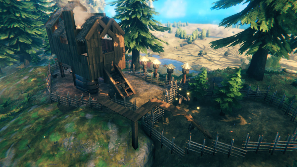 The Elevated Ranch in Valheim Exterior