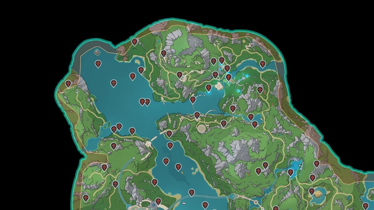 Genshin Impact Fontaine map