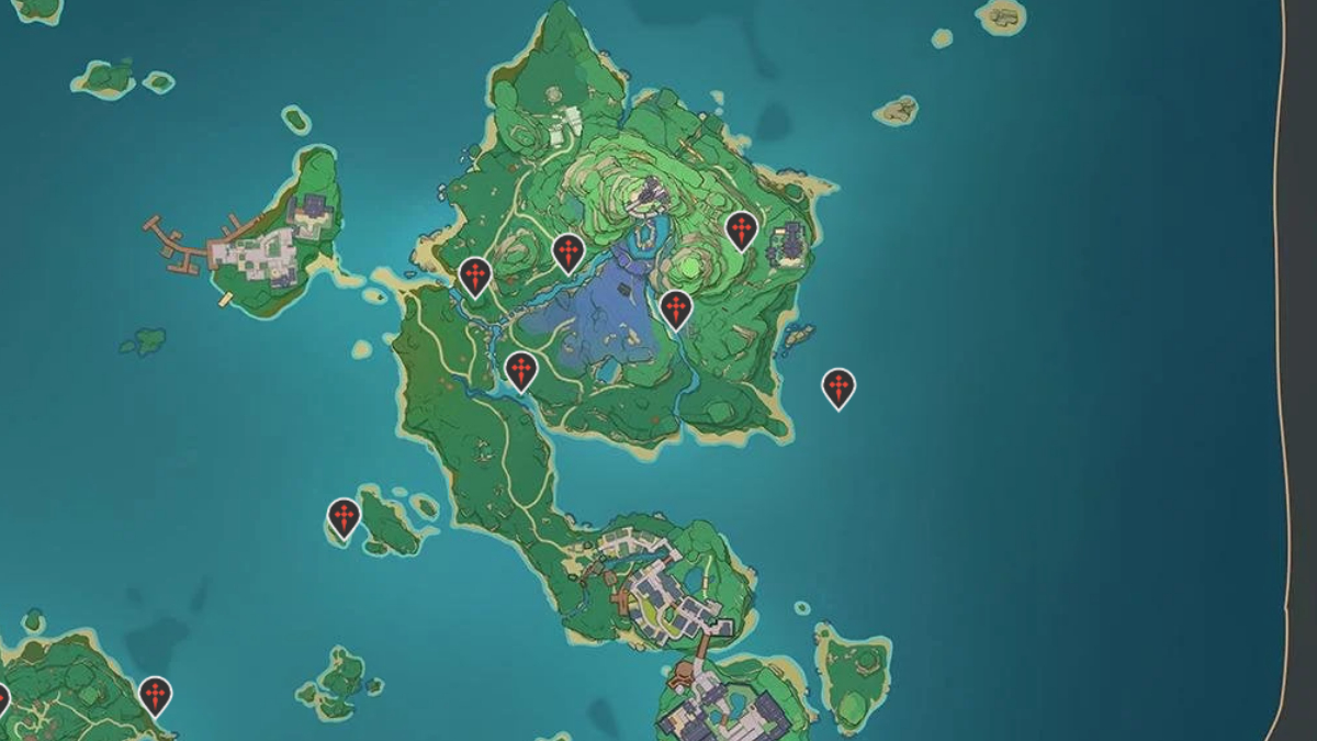 Genshin Impact Inazuma Map