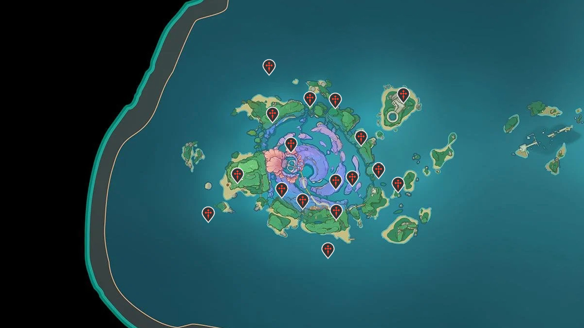 Genshin Impact Inazuma Map